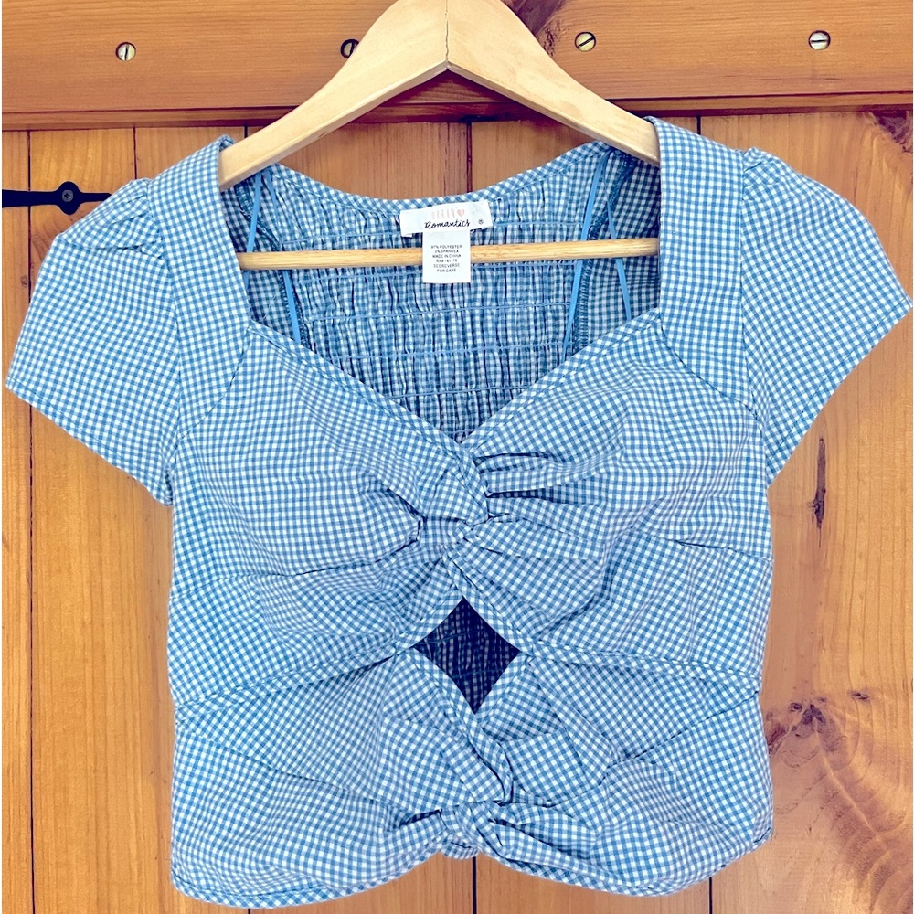 Gingham crop top